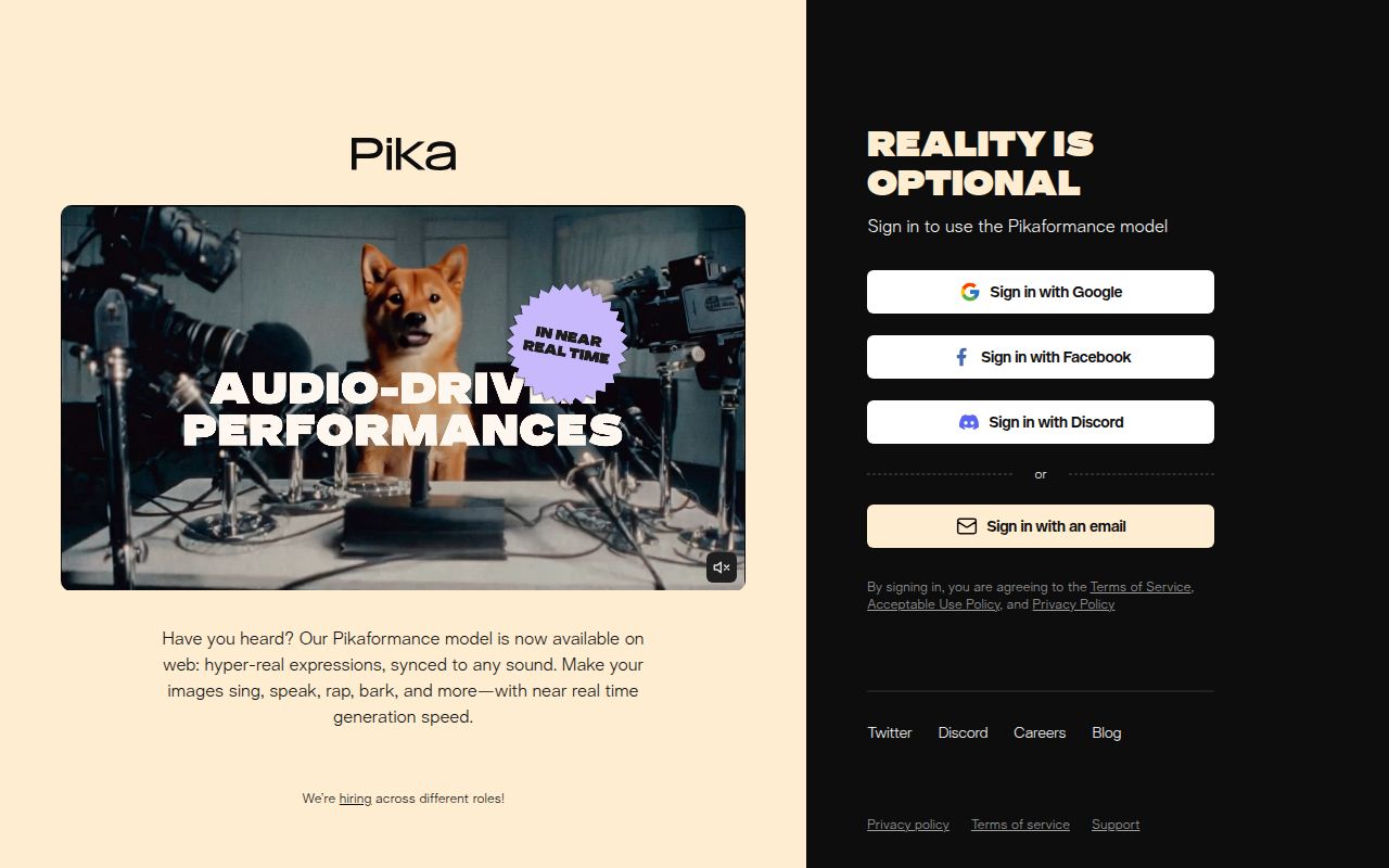 Pika Labs screenshot