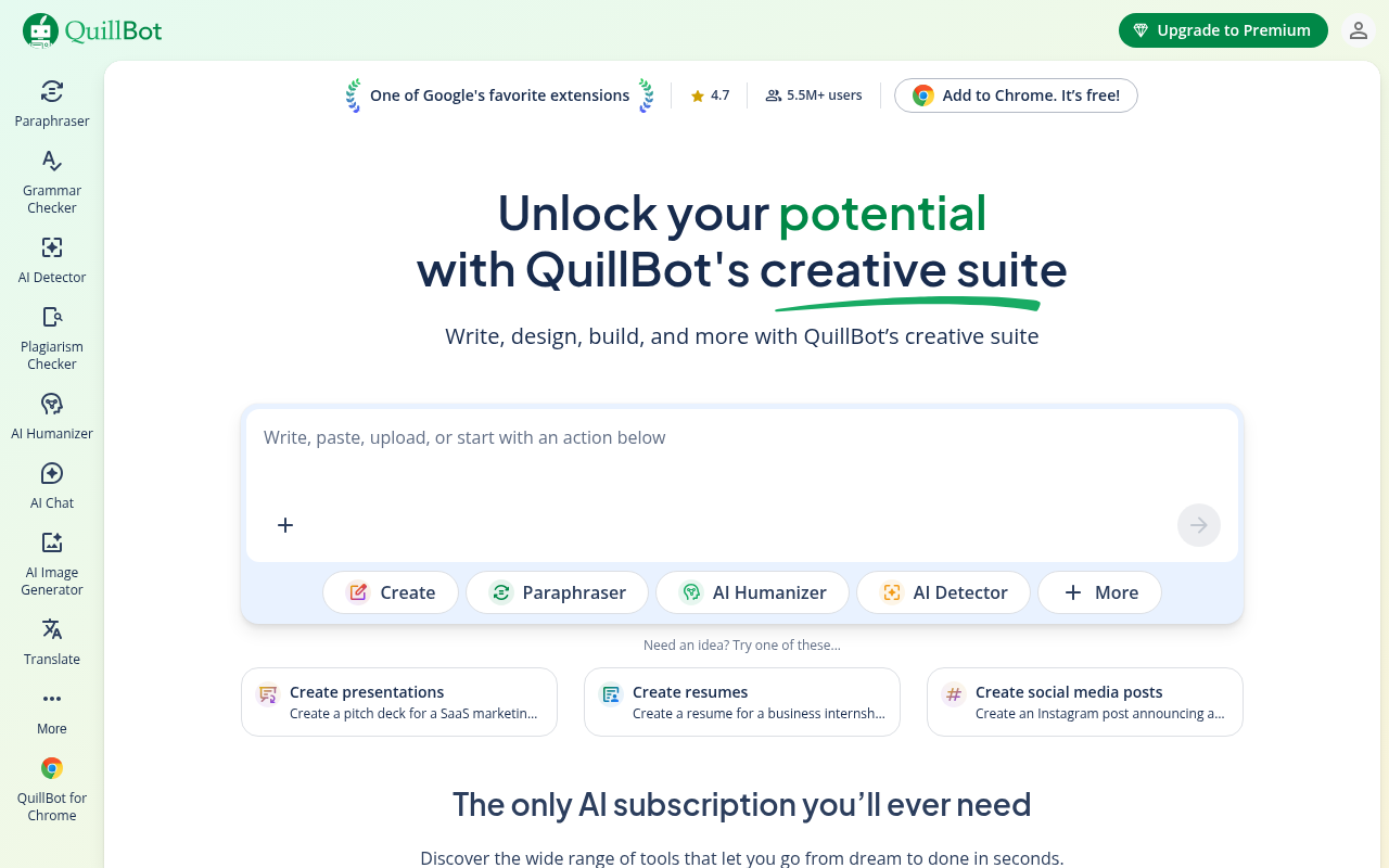 QuillBot screenshot