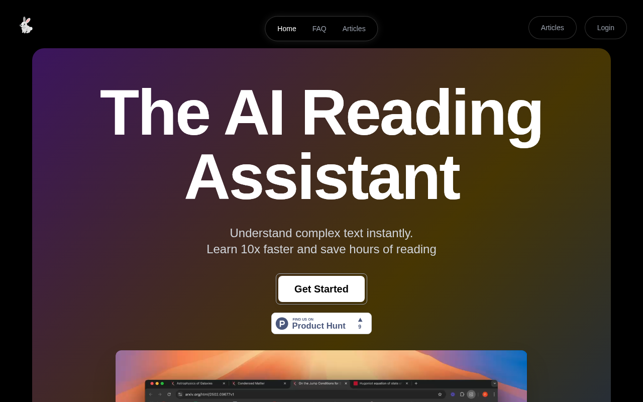 Rabbit Reader screenshot