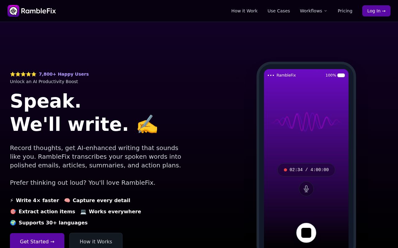 RambleFix screenshot