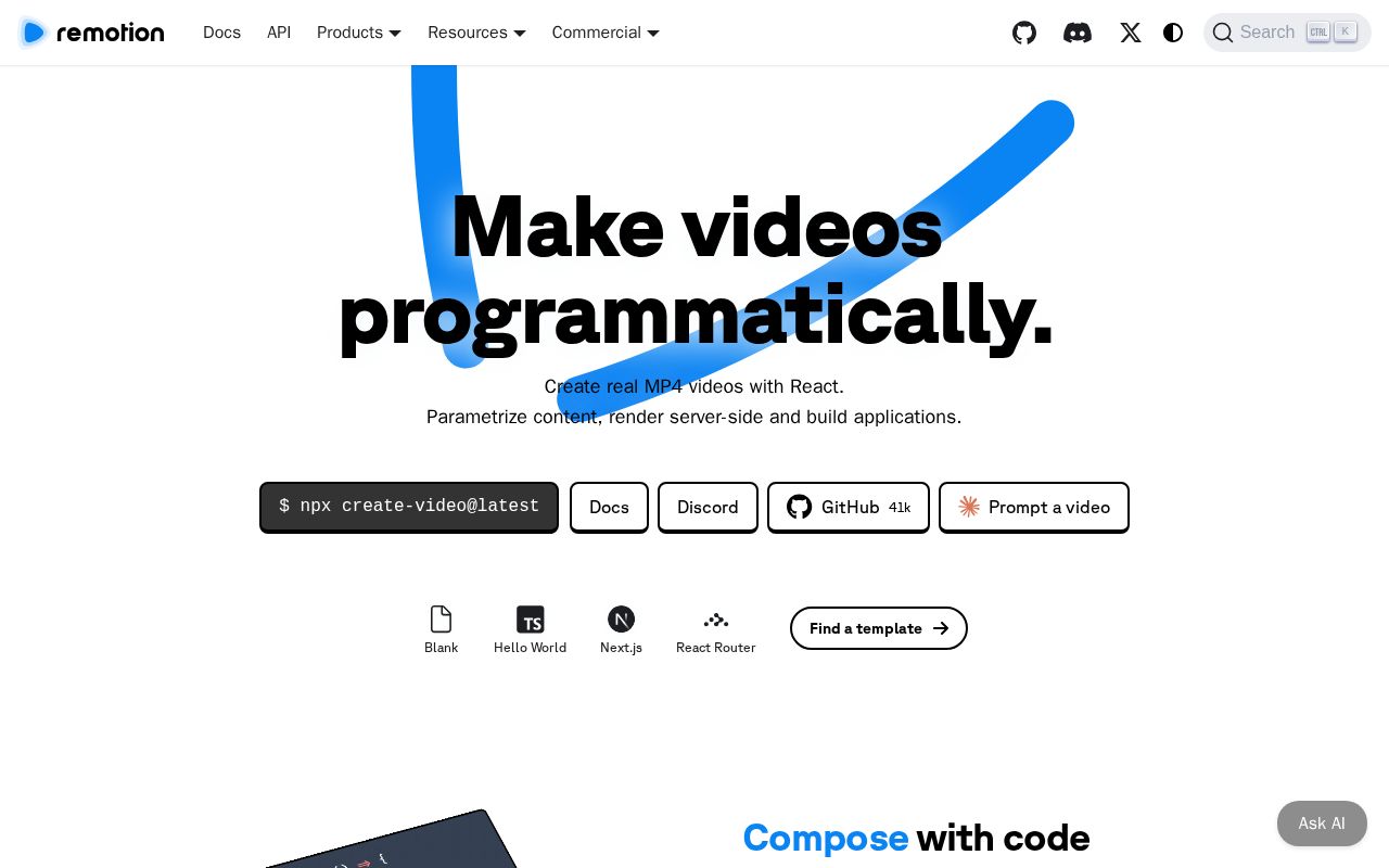 Remotion screenshot