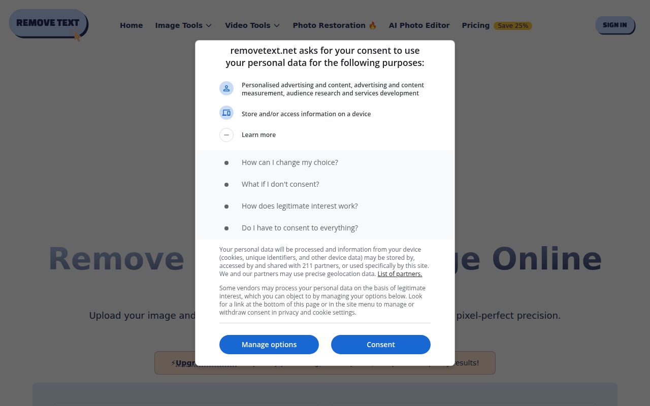 Remove Text From Image screenshot