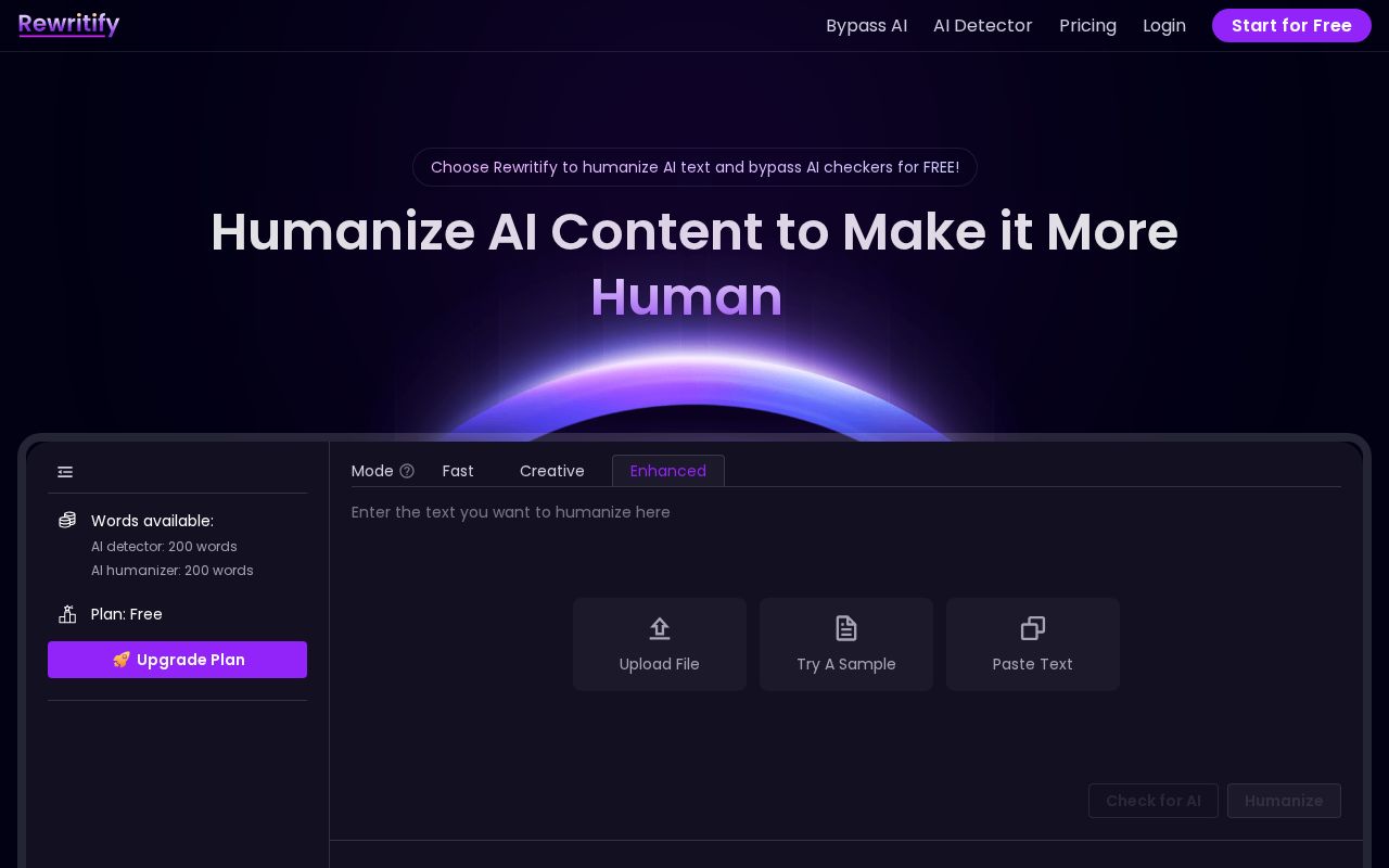 Rewritify AI screenshot