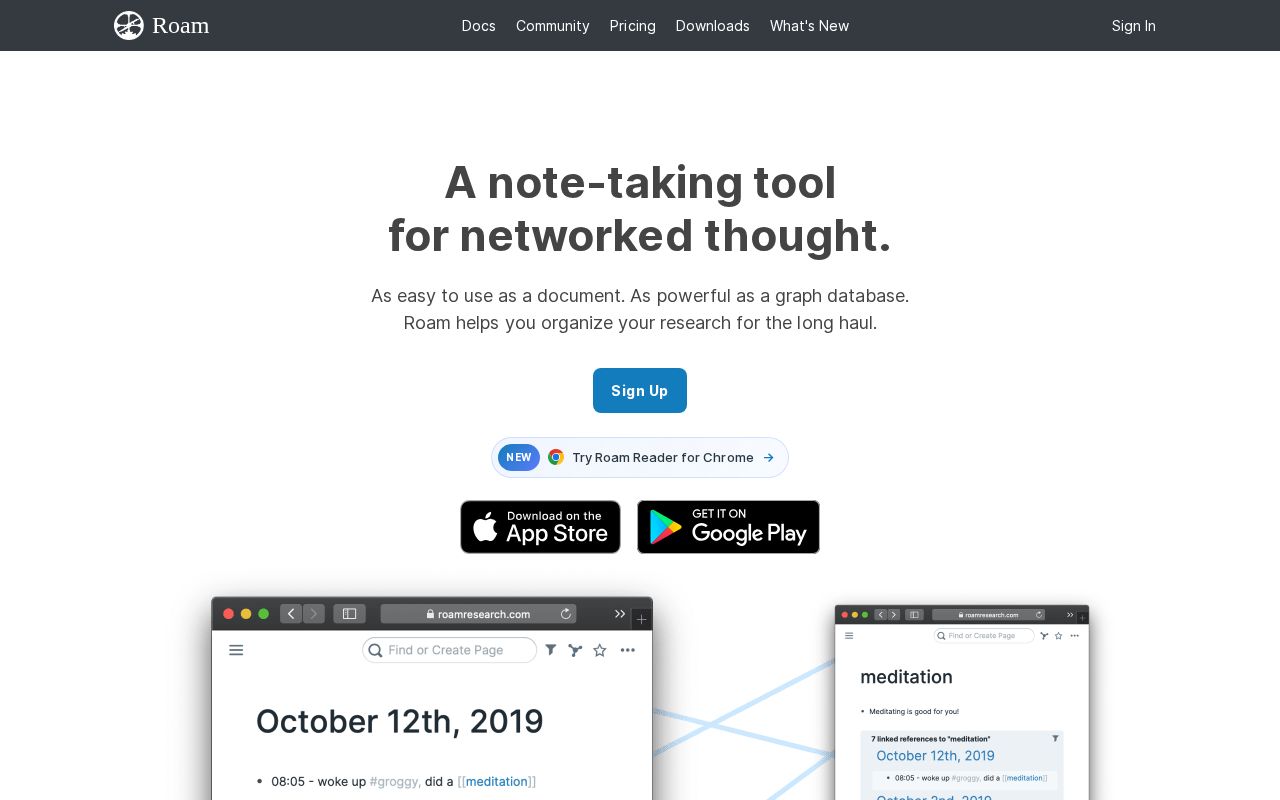 Roamresearch screenshot