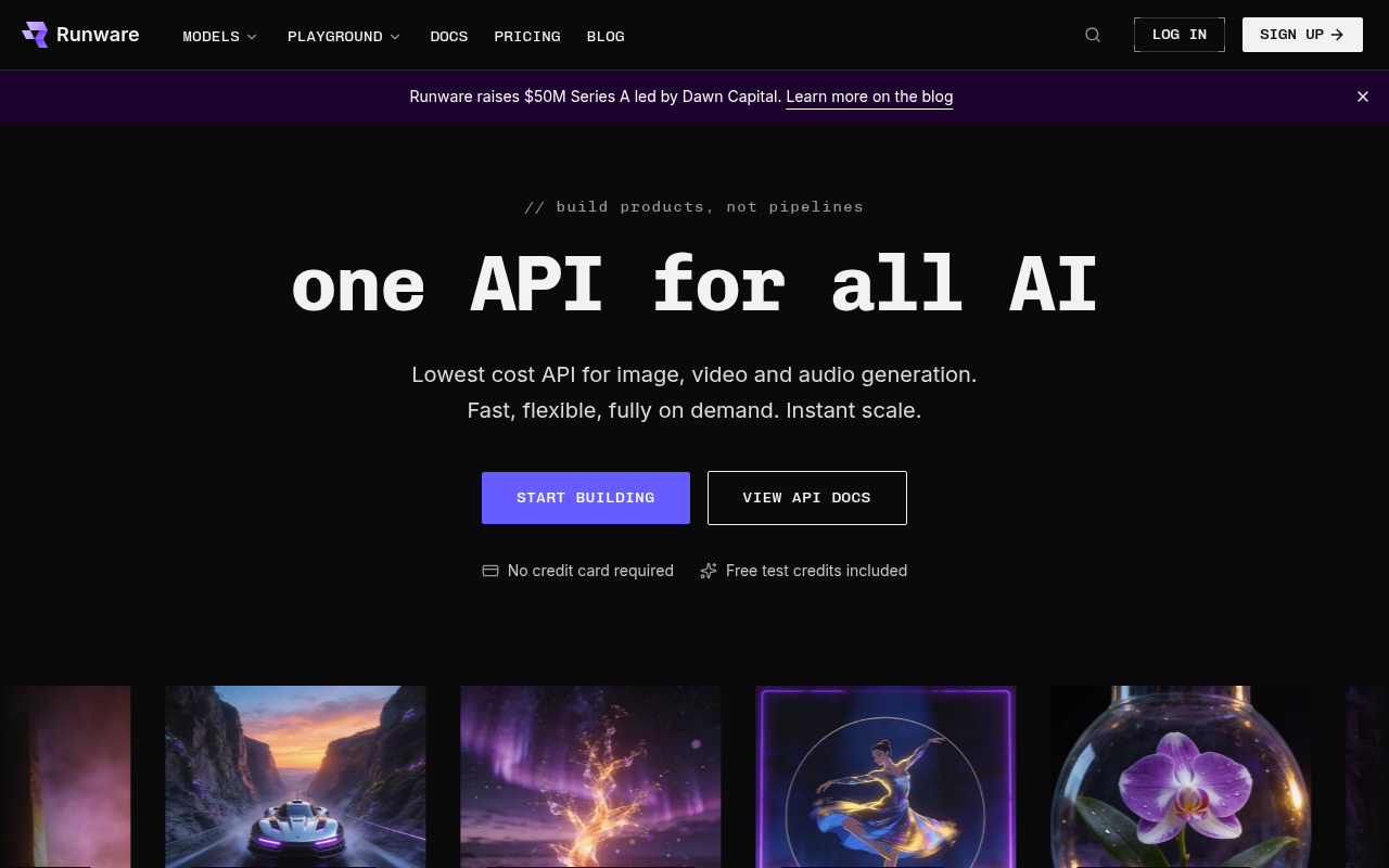Runware screenshot
