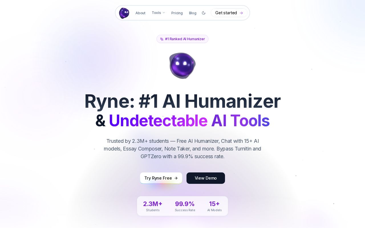 Ryne AI screenshot