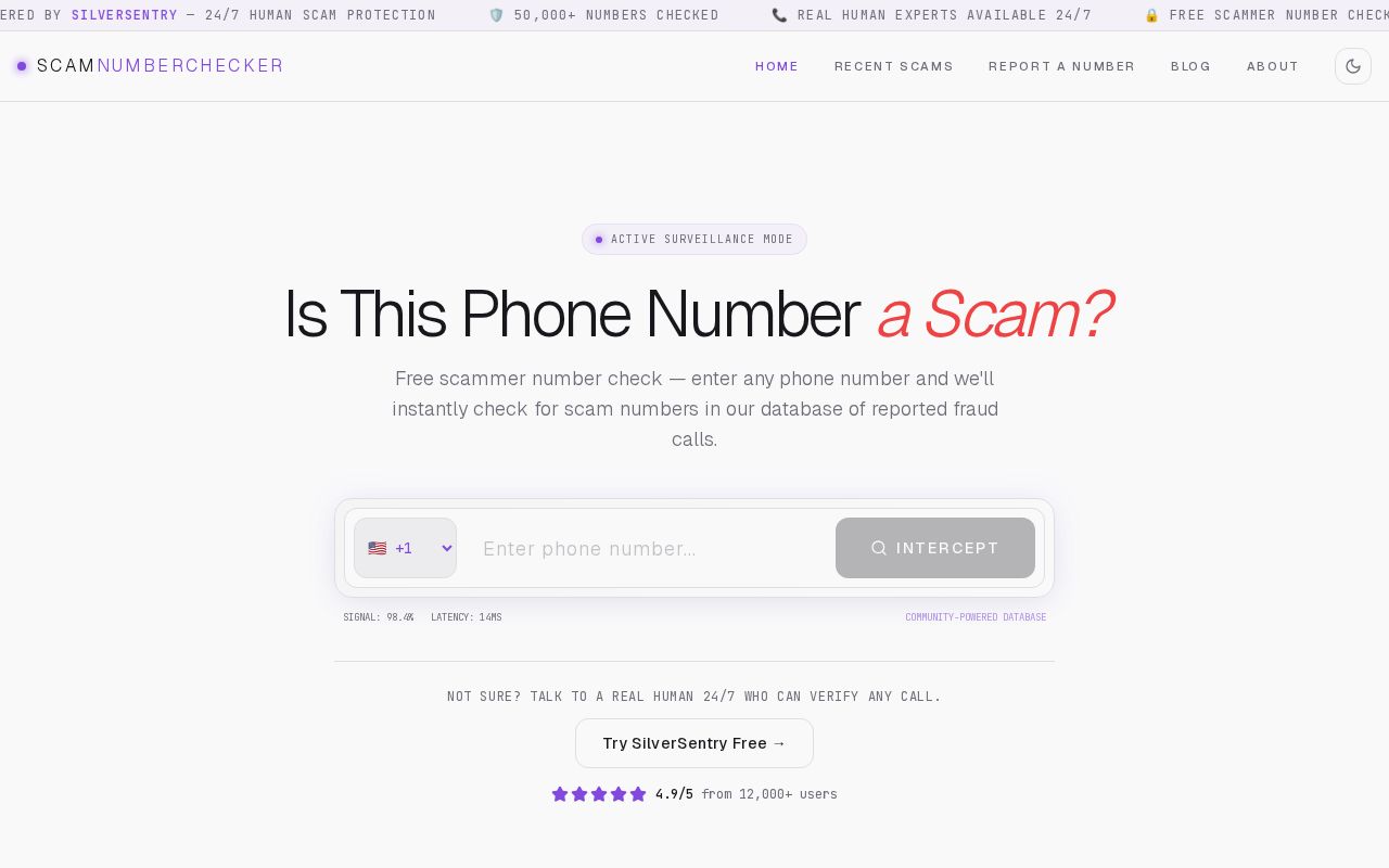 Scam Number screenshot