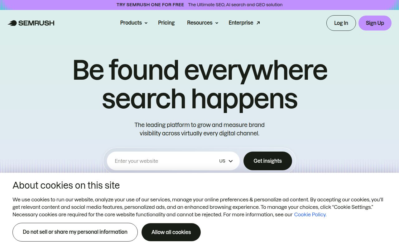 Semrush One screenshot