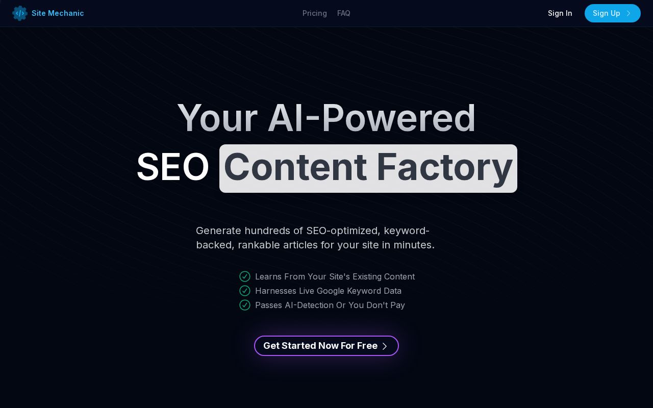Site Mechanic screenshot