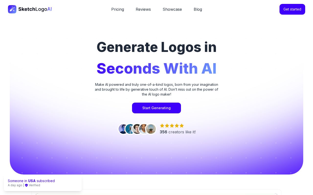 Sketch Logo AI screenshot