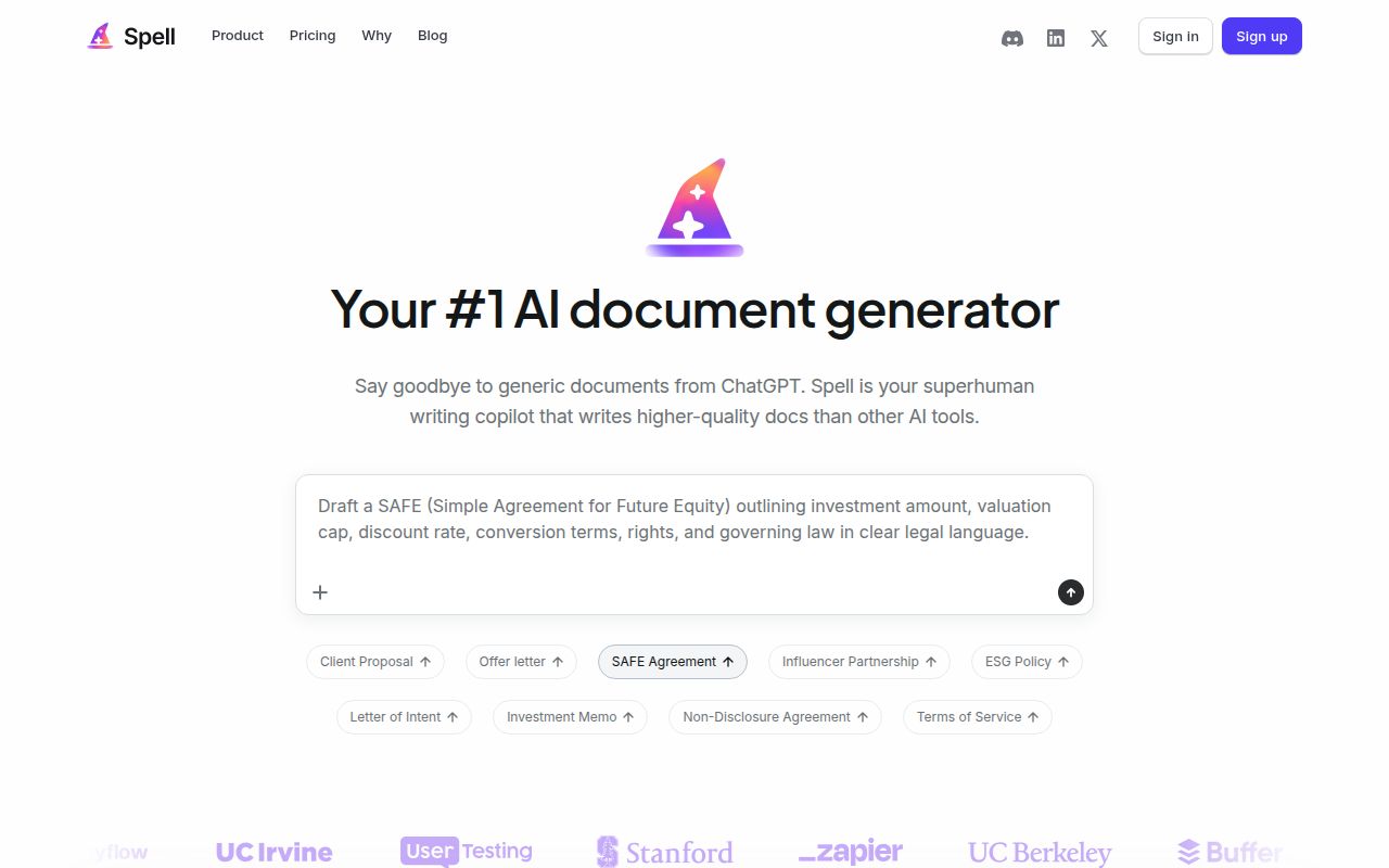 Spell screenshot