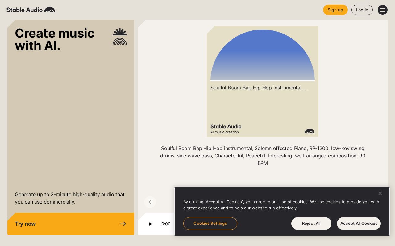Stable Audio screenshot