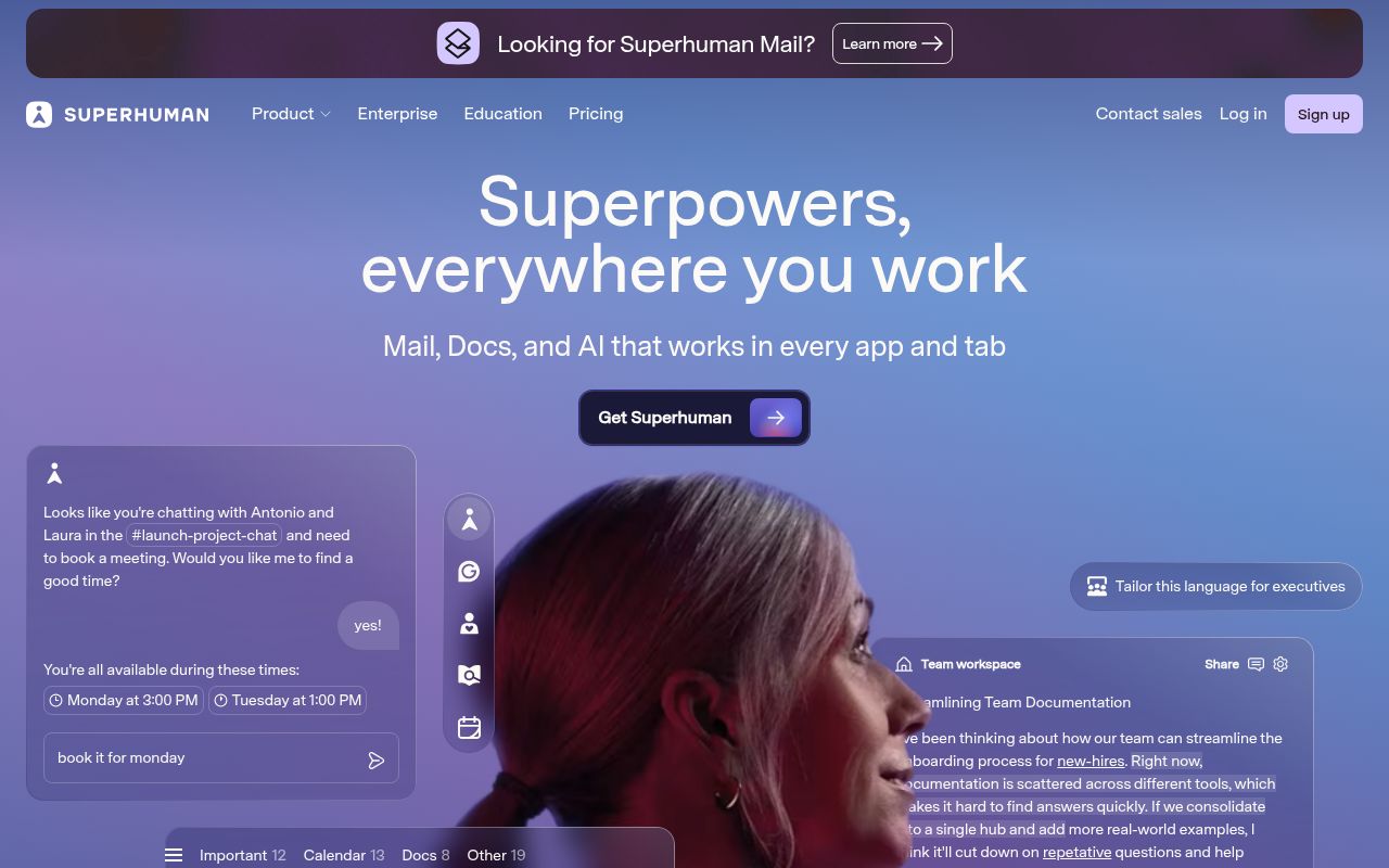 Superhuman screenshot