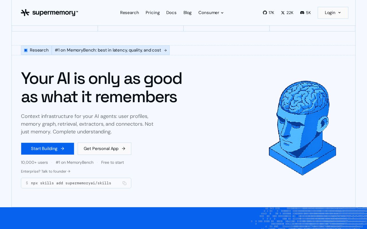 Supermemory screenshot