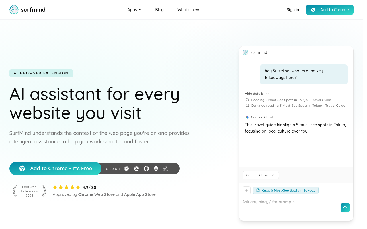 SurfMind screenshot
