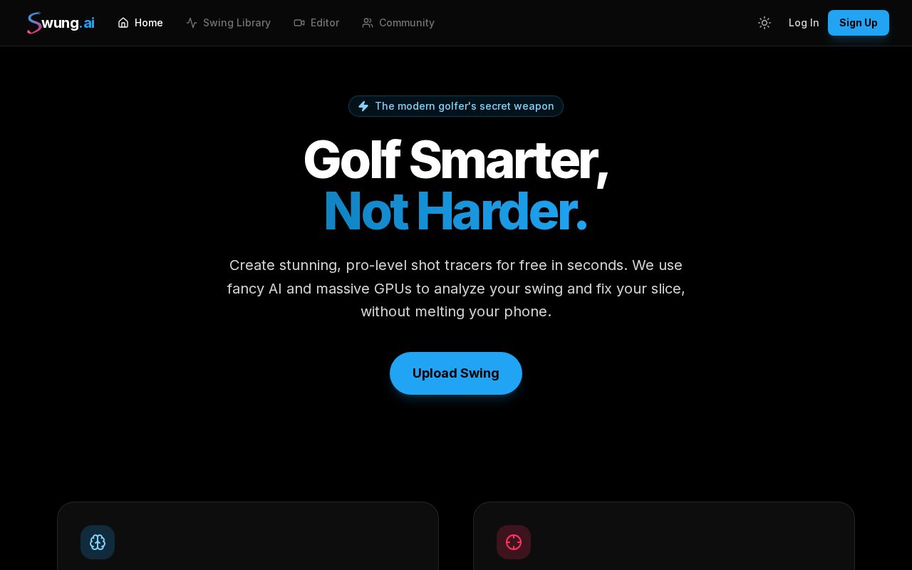 swung.ai screenshot