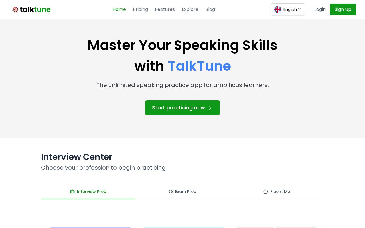 TalkTune screenshot
