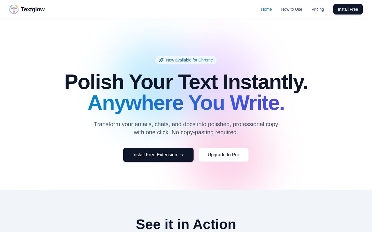 Textglow screenshot