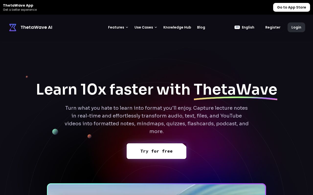 Thetawave AI screenshot