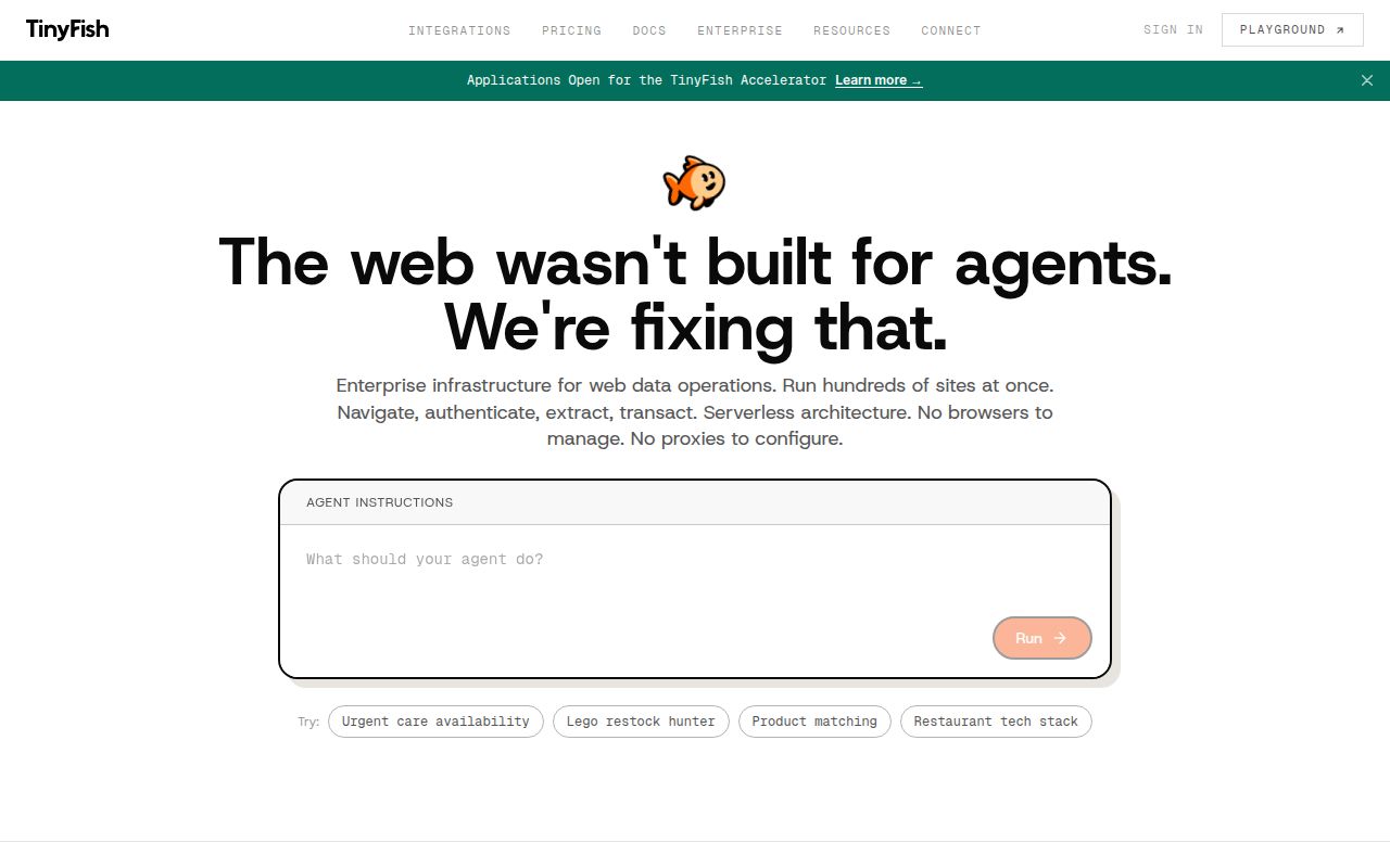 TinyFish screenshot