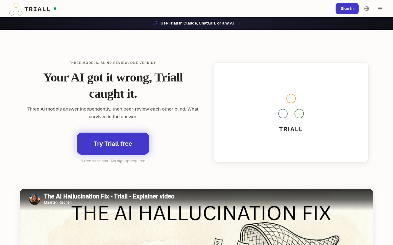 Triall screenshot