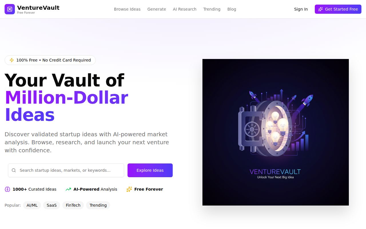 VentureVault screenshot