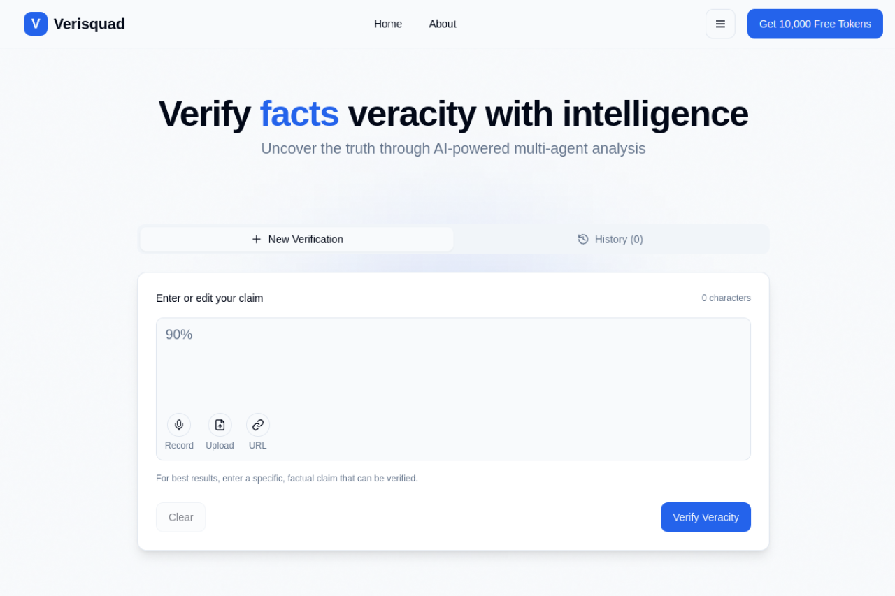 Verisquad screenshot