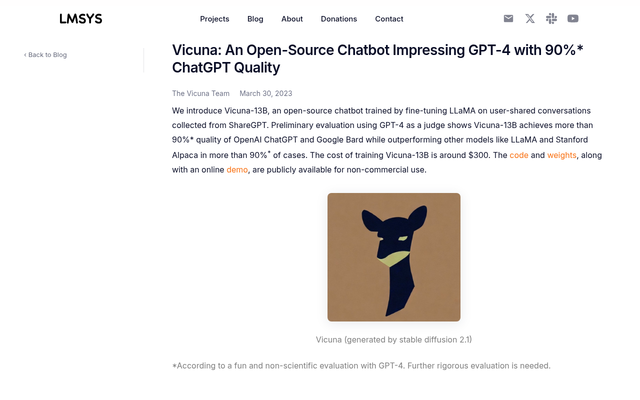 Vicuna-13B screenshot