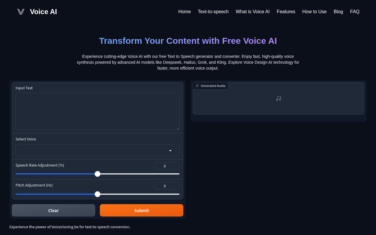 Voice Design AI screenshot