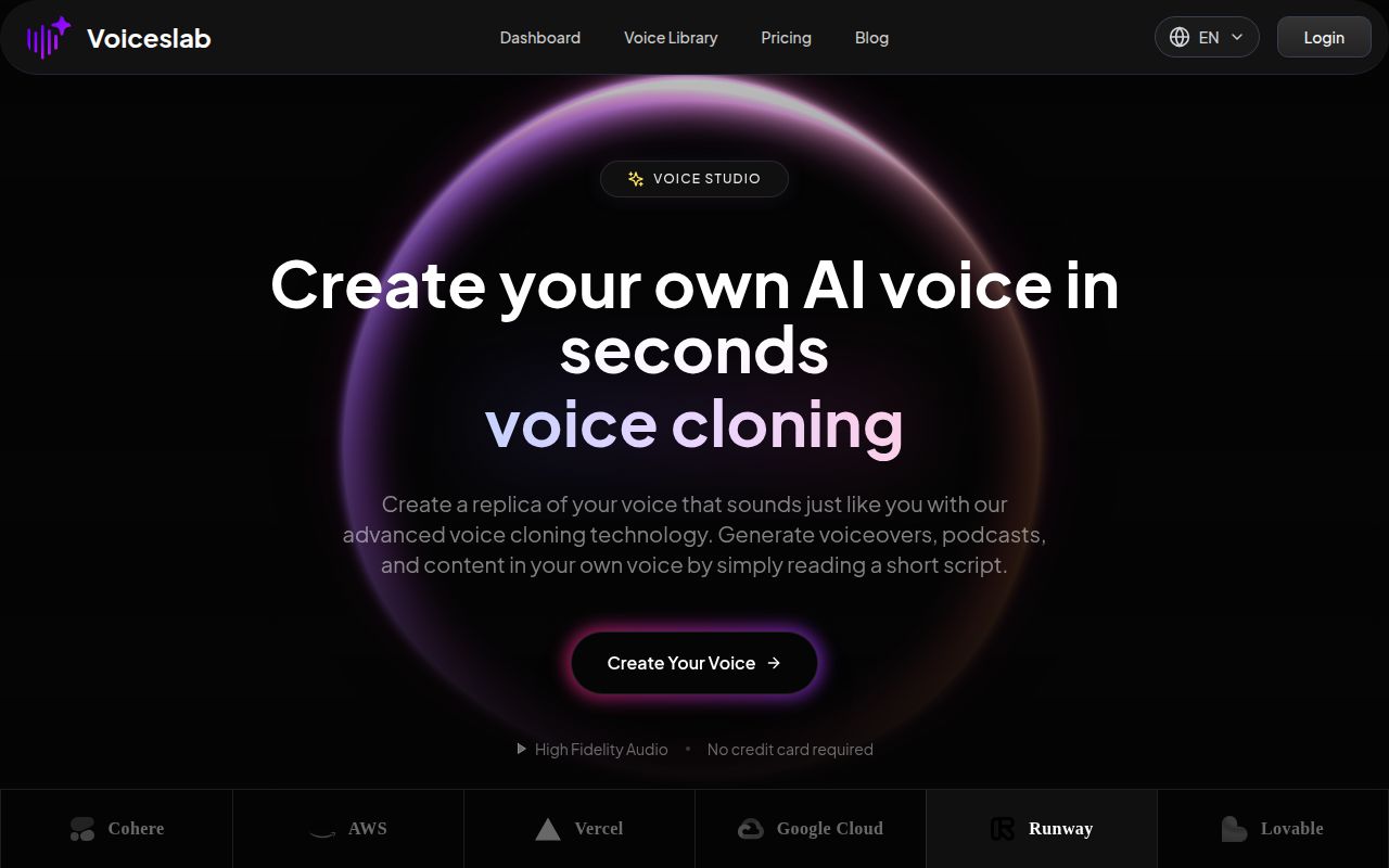 Voiceslab screenshot