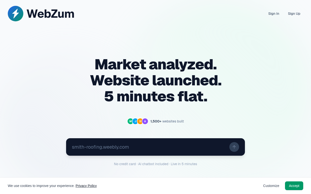 WebZum screenshot