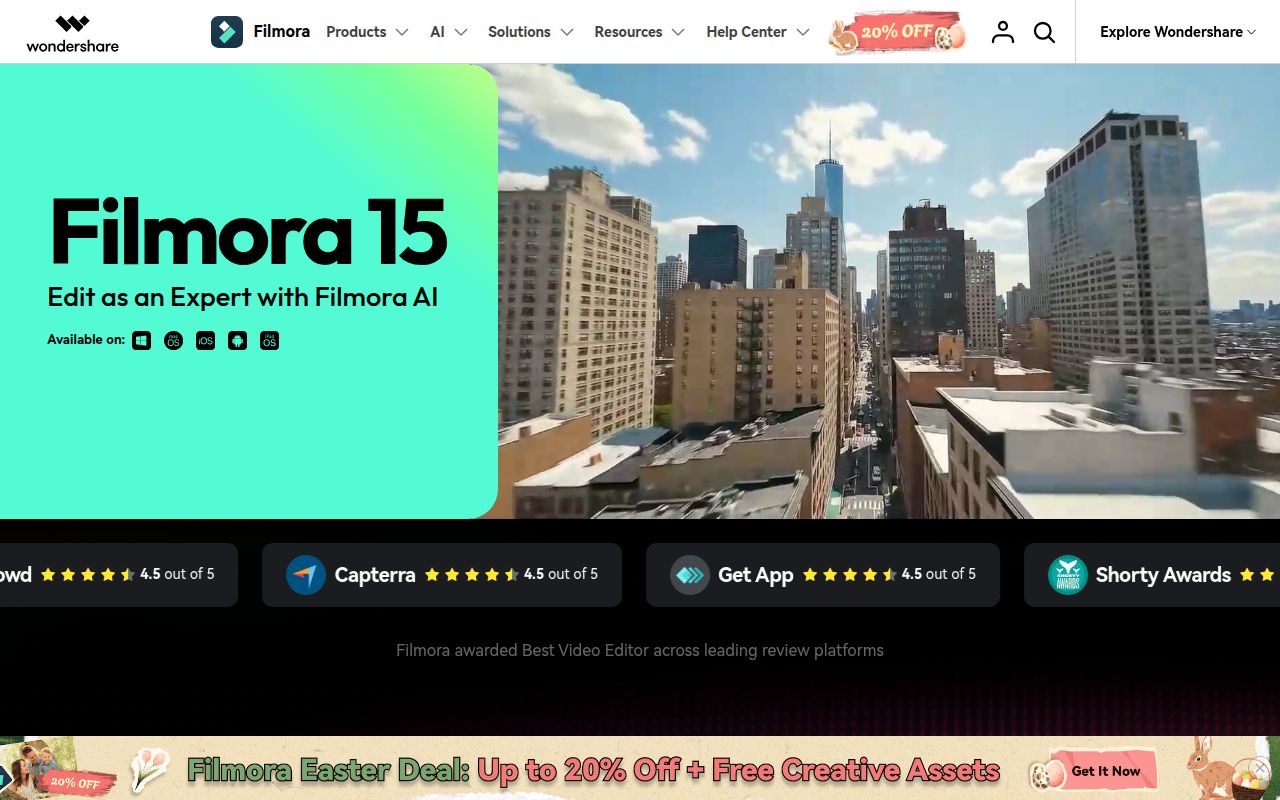 Wondershare Filmora screenshot