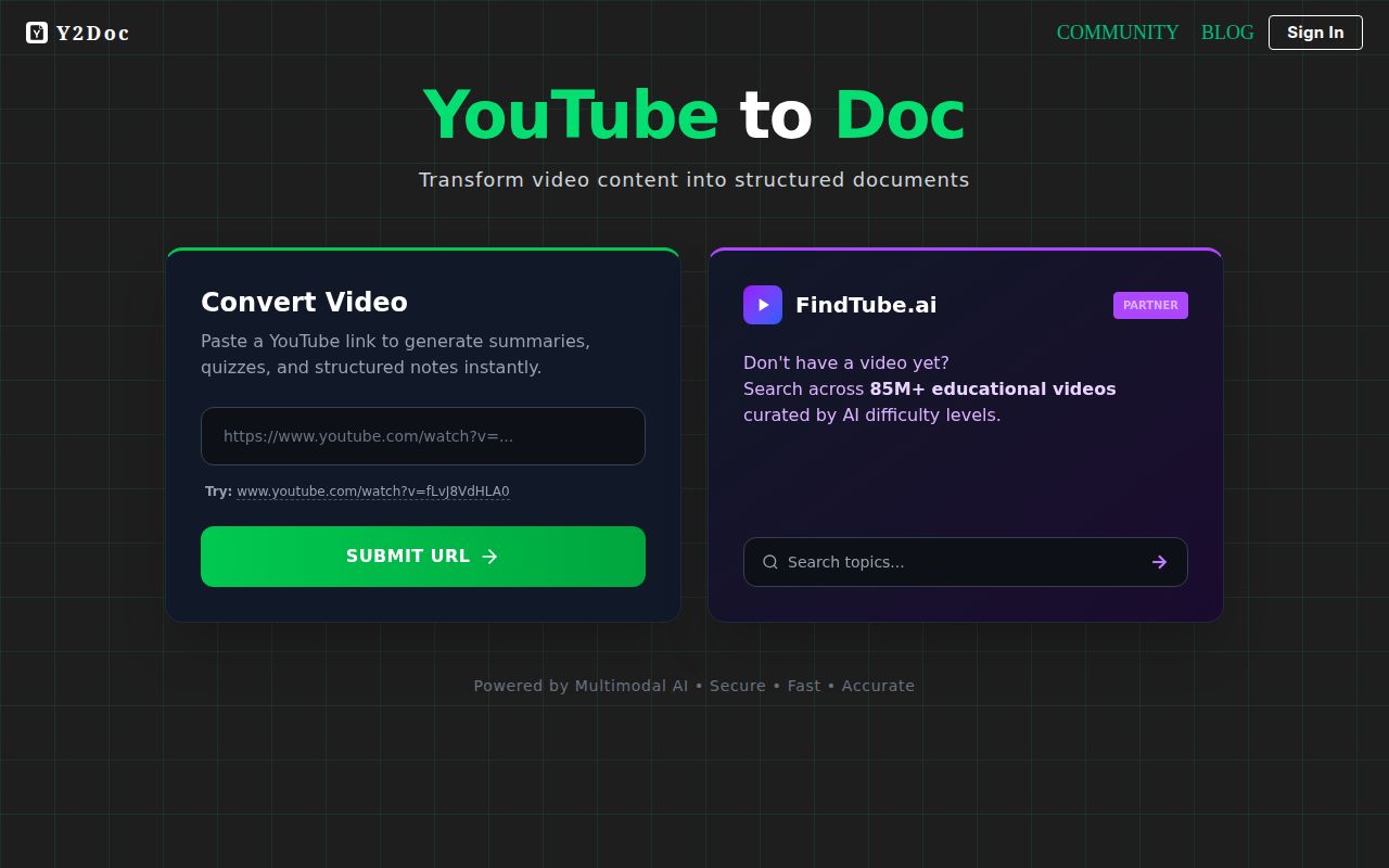 Y2Doc screenshot