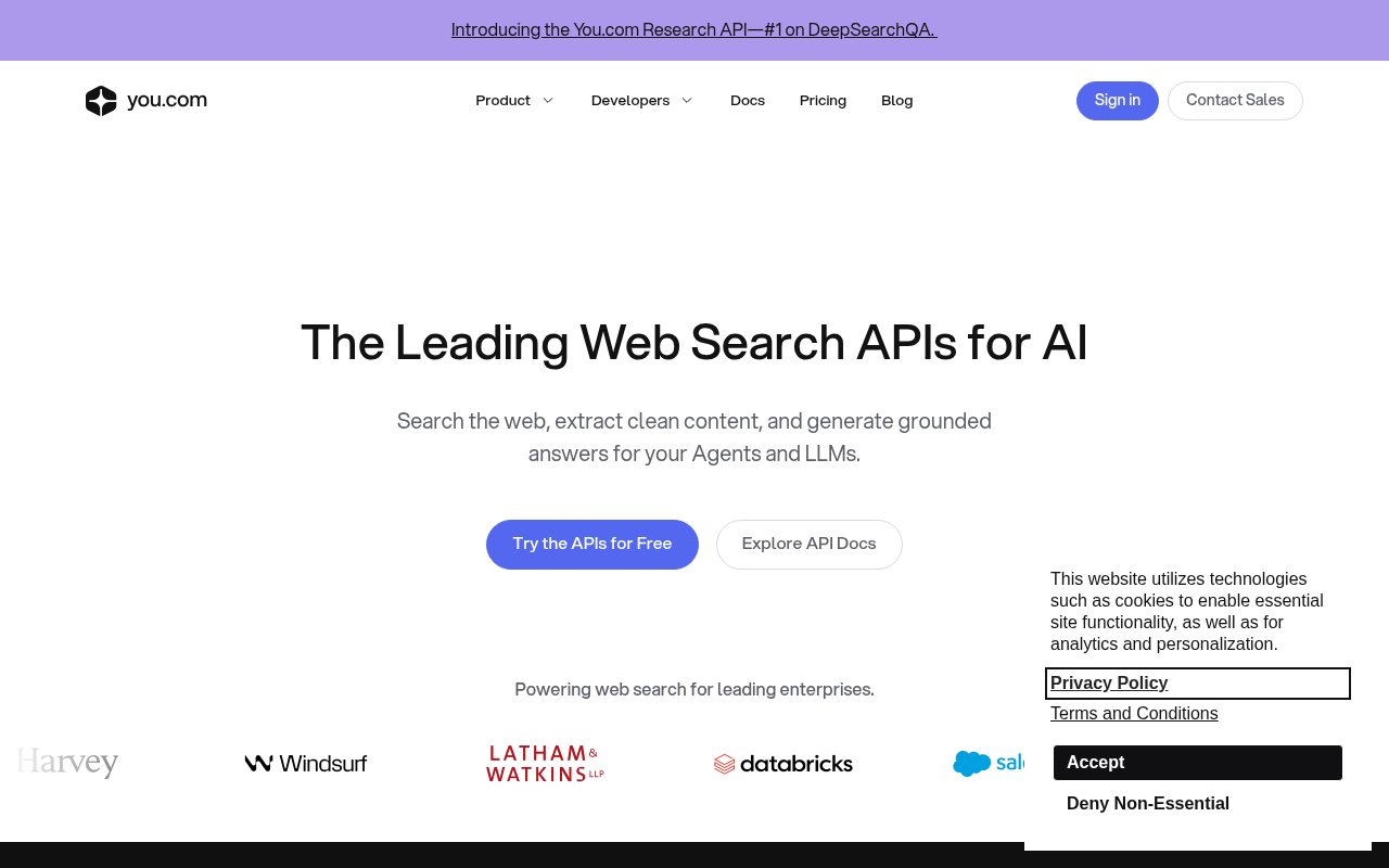 You.com screenshot