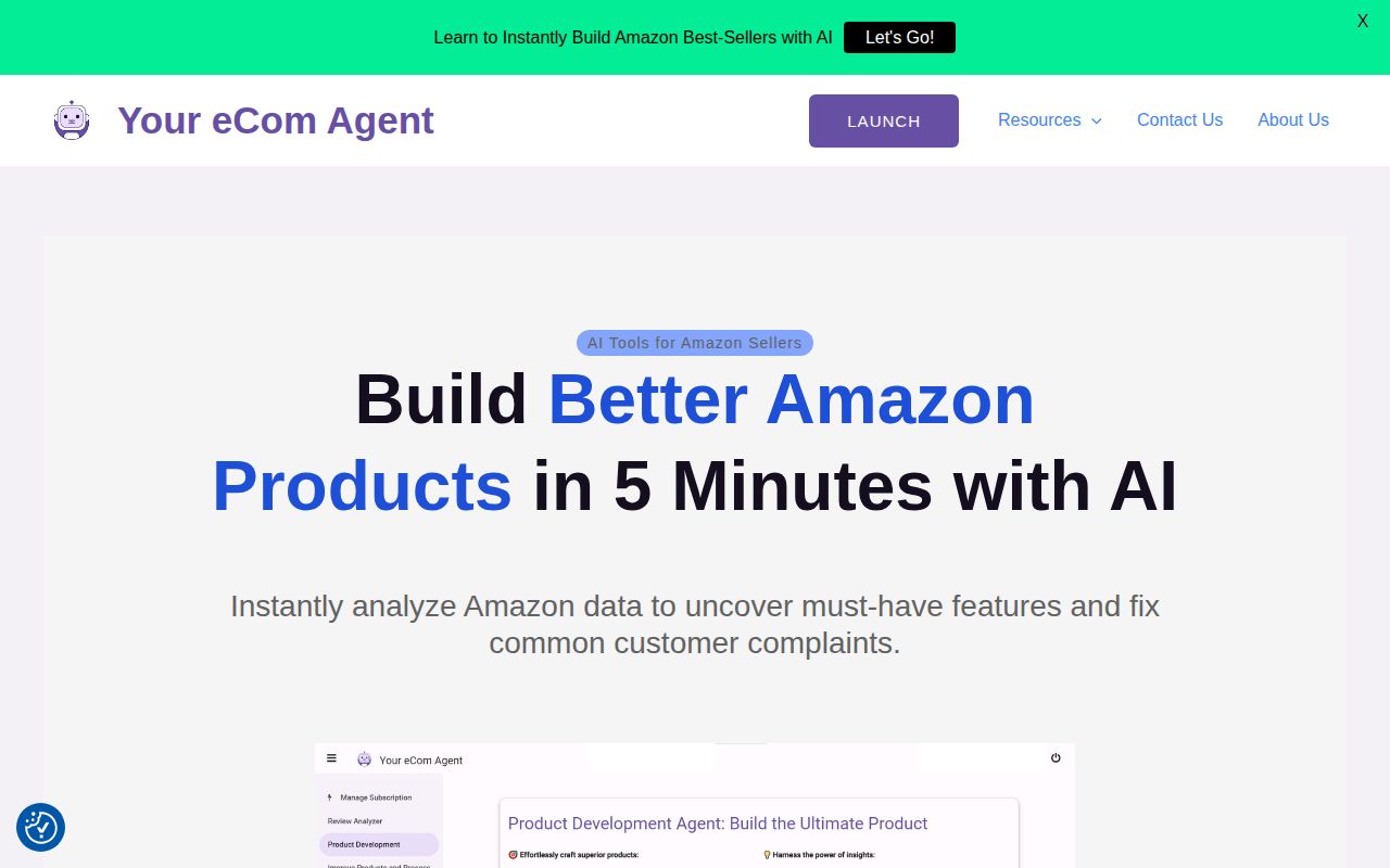 Your eCom Agent screenshot