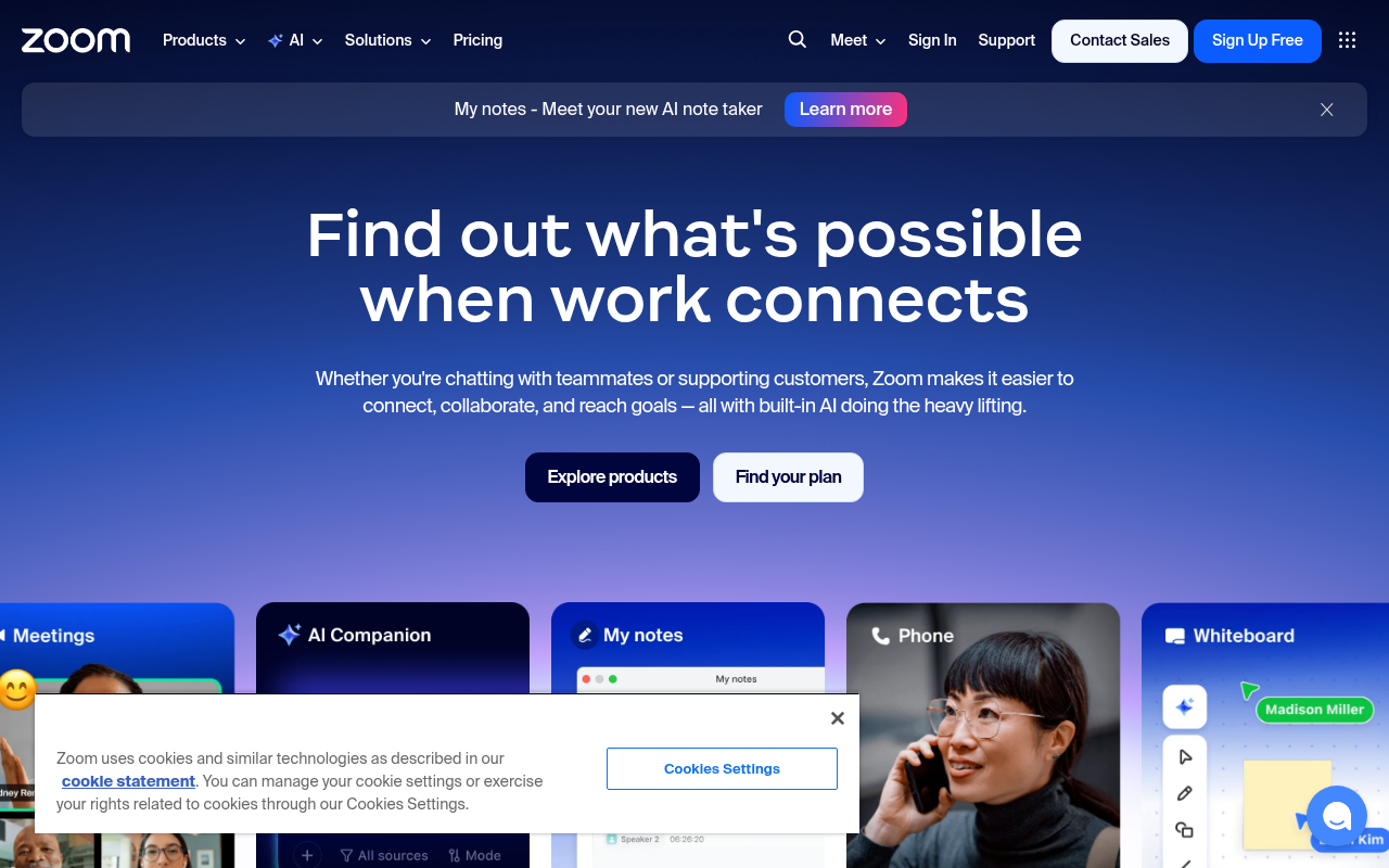 Zoom AI Companion screenshot